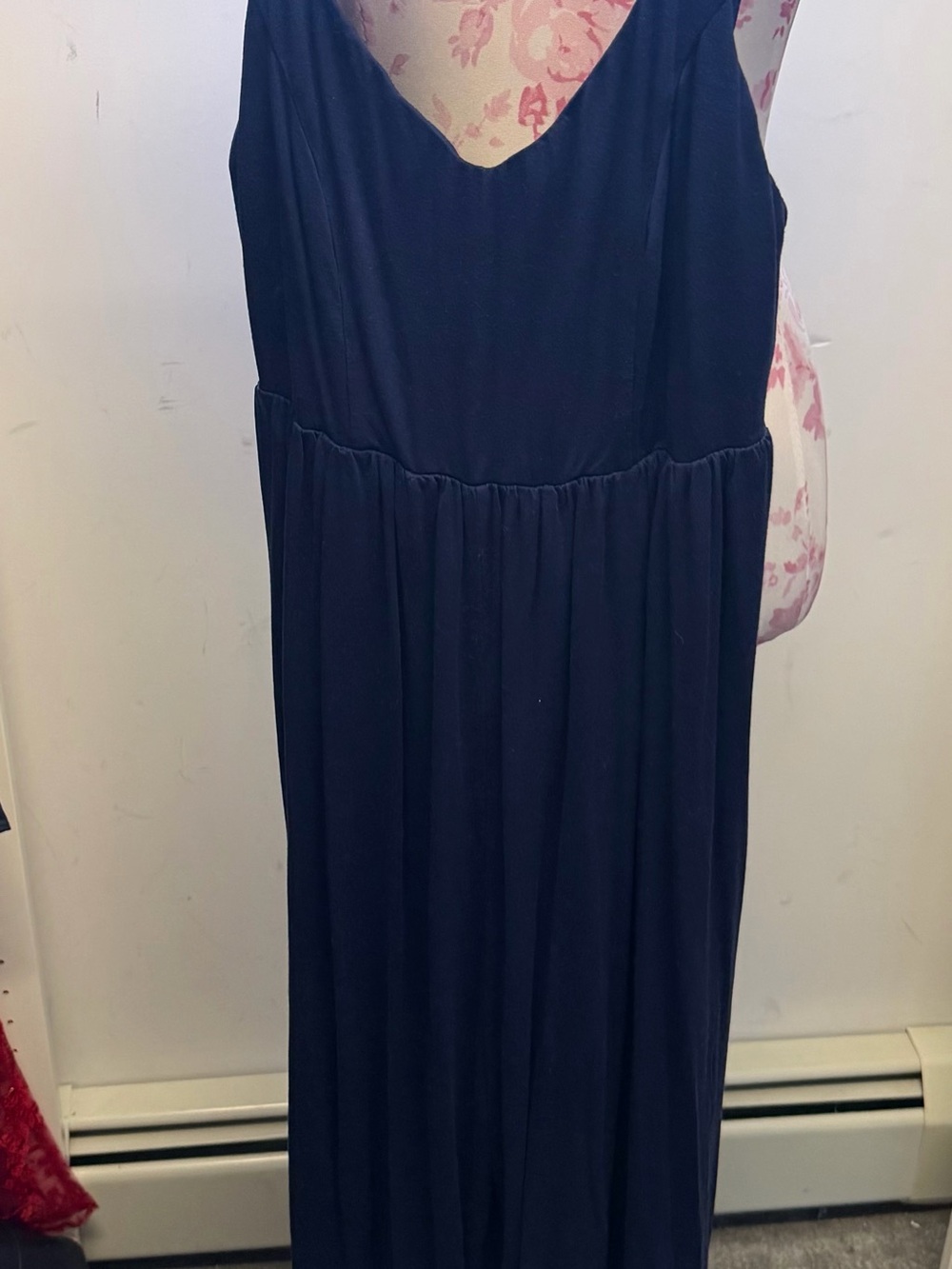 Women's Navy Sleeveless Jumpsuit